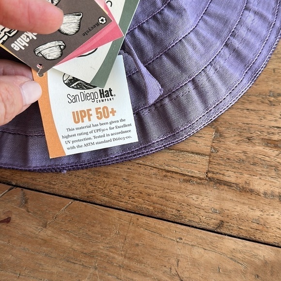San Diego Hat Co. Purple Kids Sun Hat Size 2-4 - Picture 10 of 10